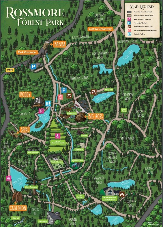 Night Hike - Friday 26th rossmore-map